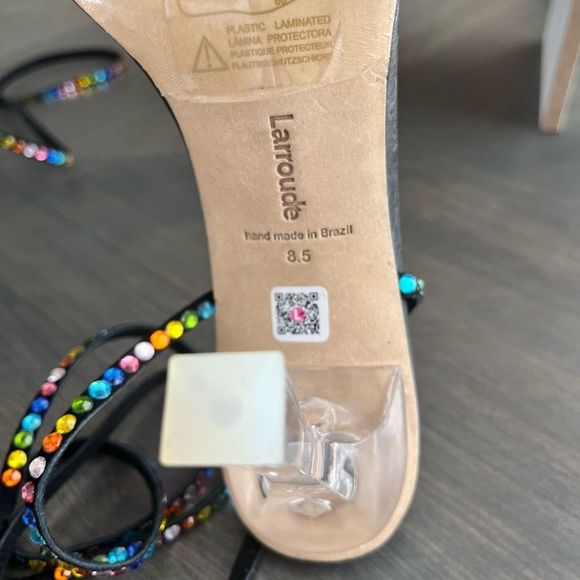 LARROUDE Gloria Disco Heels Size 8.5 NWOT - Picture 14 of 16